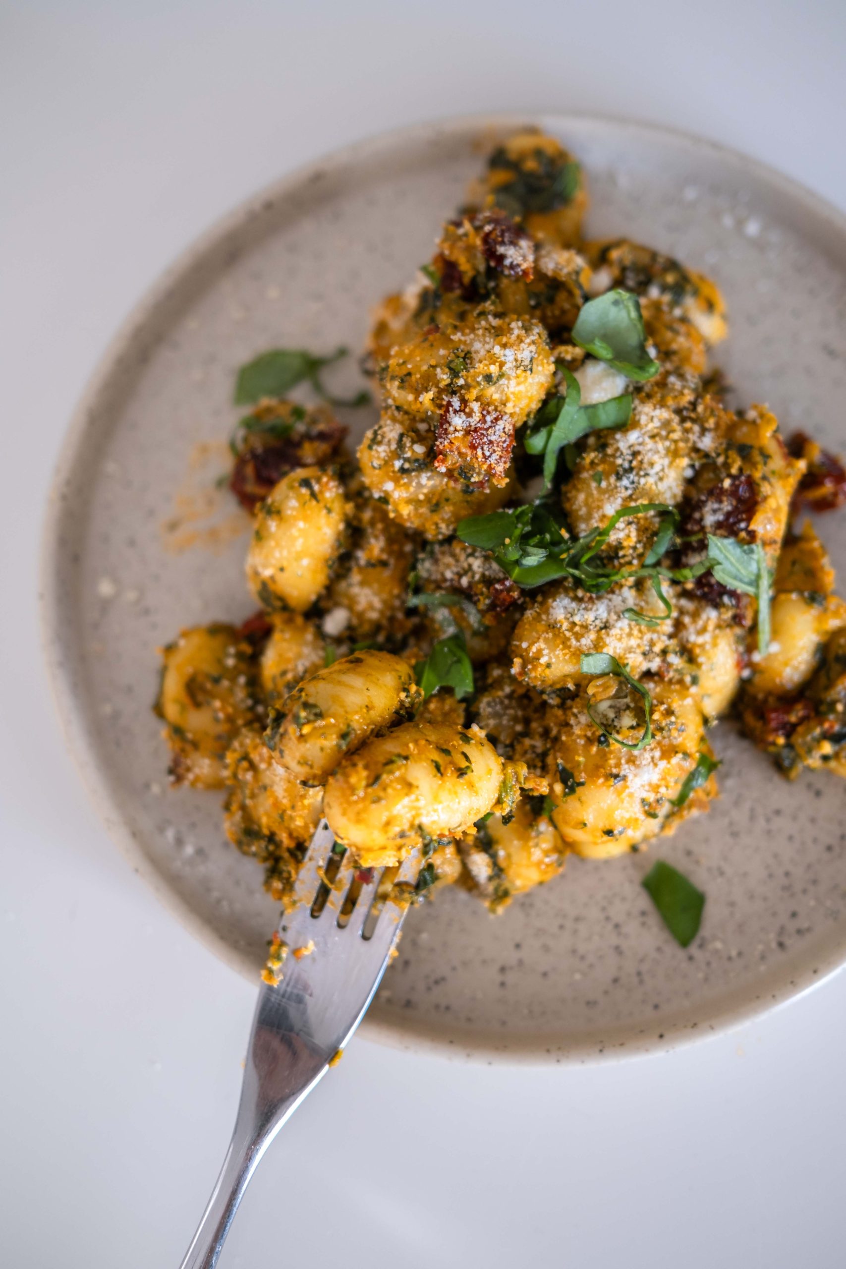 Gnocchis aux épinards & tomates séchées