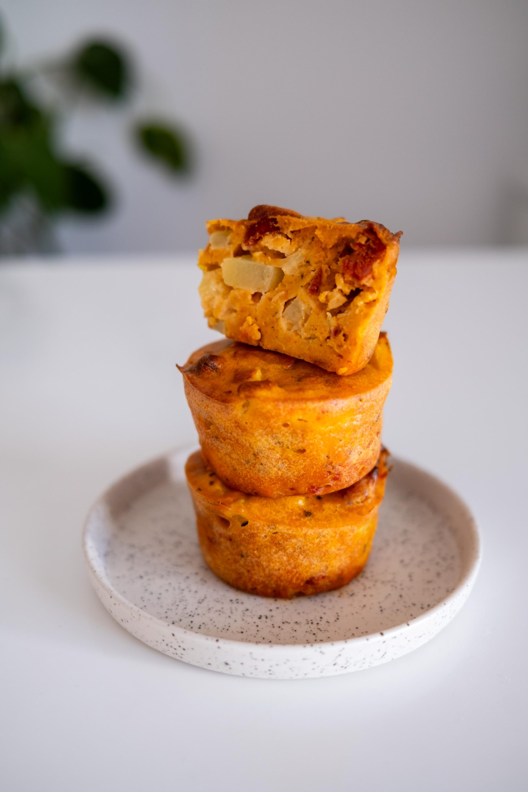 Minis flans salés courgette & chorizo