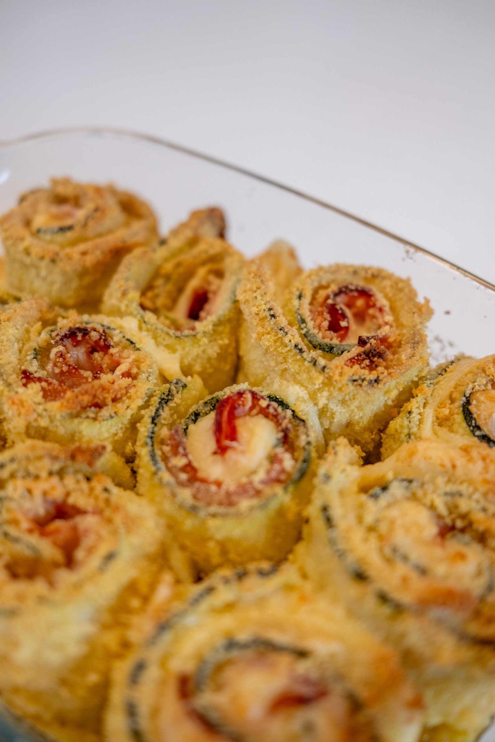 Roulés de courgette jambon & fromage