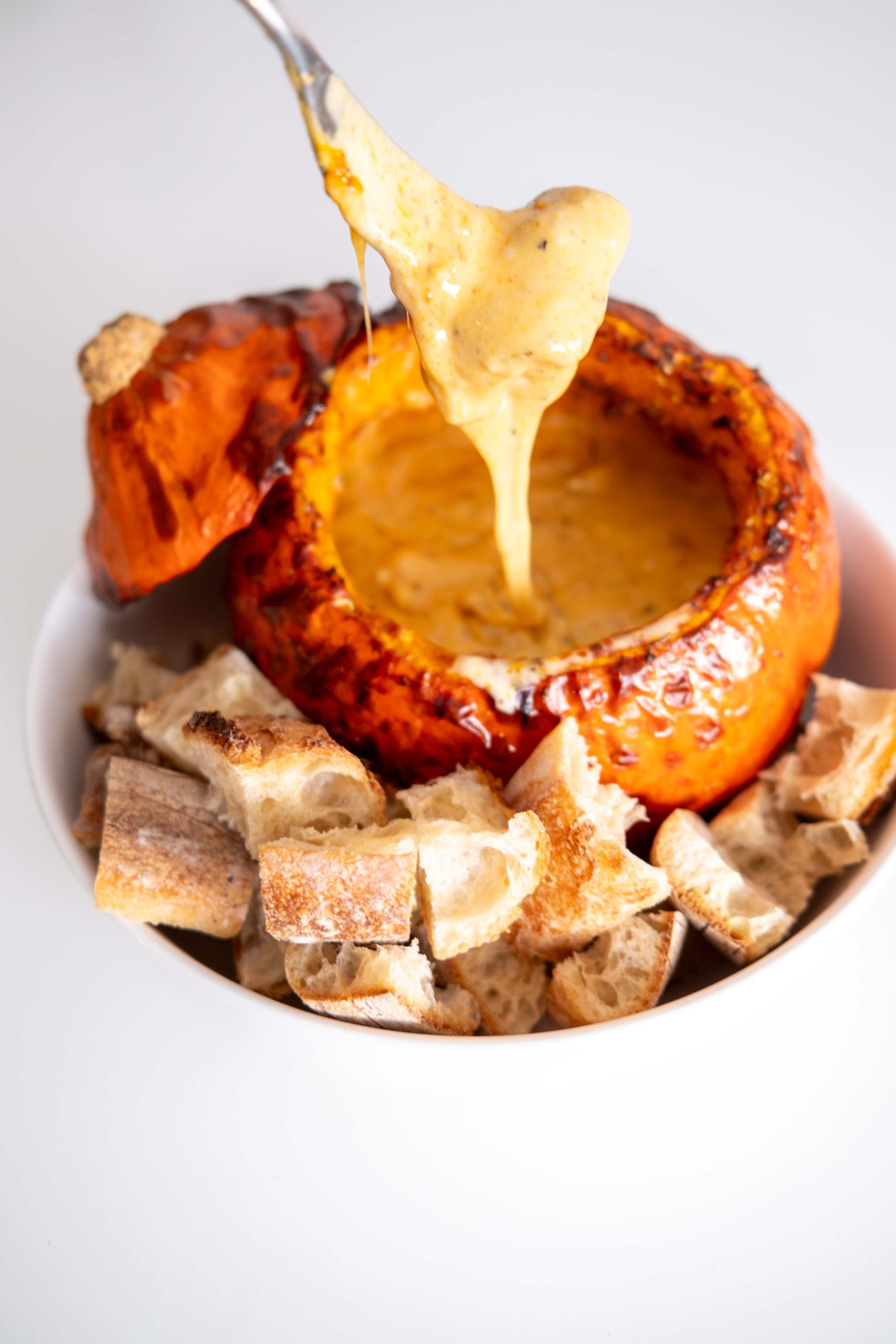 Potimarron farci au reblochon